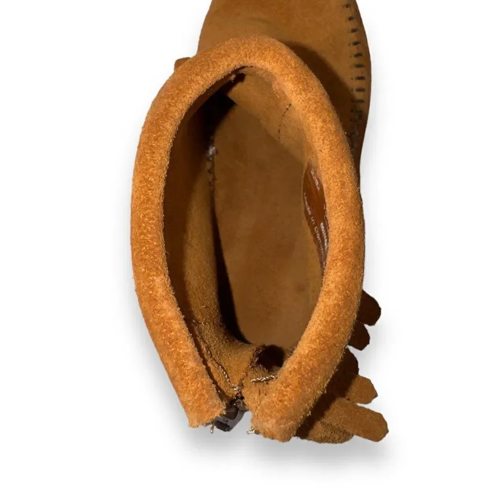 Minnetonka Frint Moc Leather Boots Brown 264863 Toddler 10‎